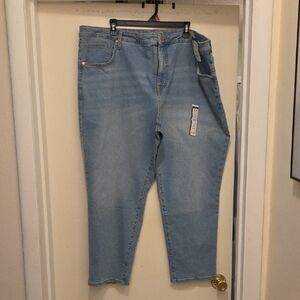 Terra & Sky Women's Denim Straight Leg Jeans